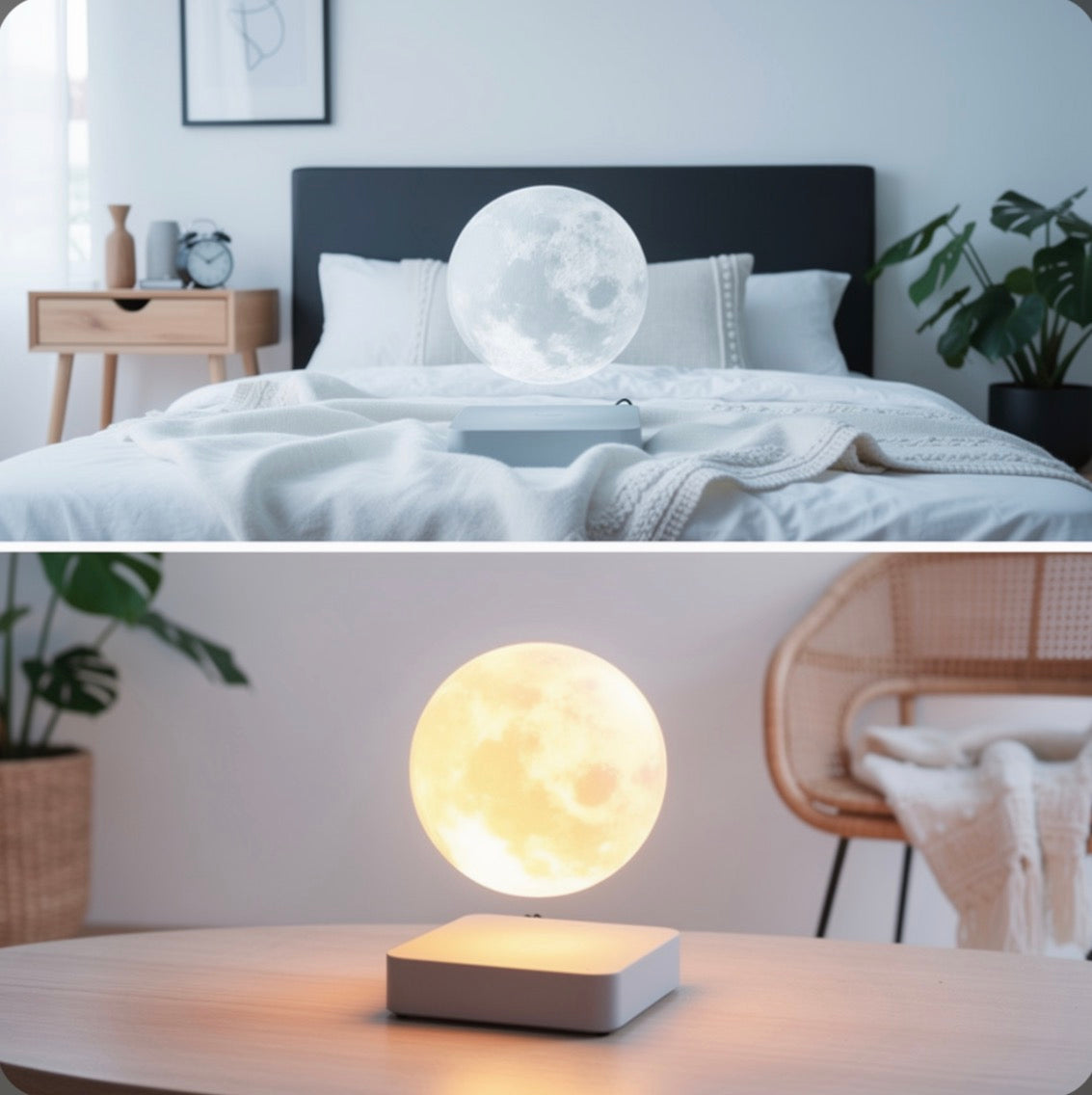 Lampe Lune Flottante - Éclairez vos nuits!